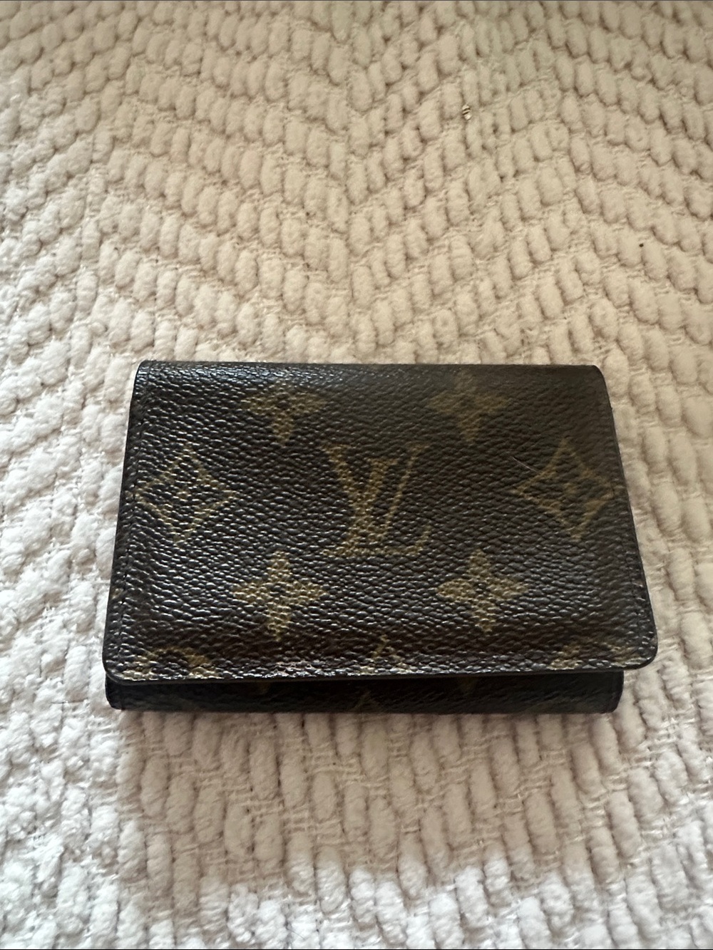 Louis Vuitton Monogram Canvas Card Holder in Brown and Tan
